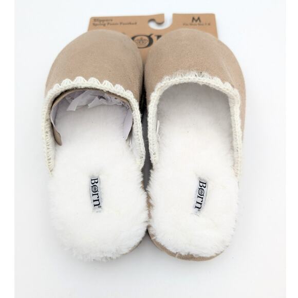 Born Spring Form Indoor Outdoor Comfort Slippers Women's Tan Size US7-8 - Picture 5 of 8